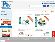 Tablet Screenshot of pily-obchod.com